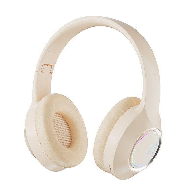 Складные игровые Bluetooth-наушники M3 с подсветкой: Полноразмерные, Высококачественные, Универсальные, со слотом для музыкальной карты.