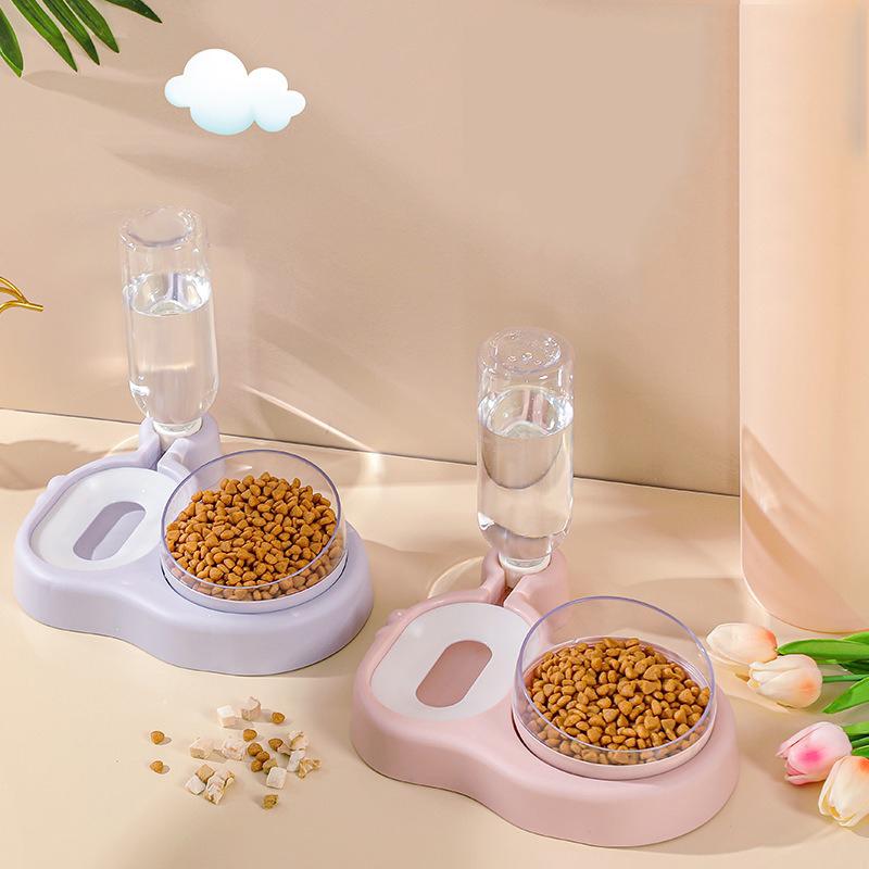 Dog Automatic Feeders Plastic Water Bottle Cat Bowl Feeding and Drinking Dog Water Dispenser Pet Feeding Bowl Pet Supplies