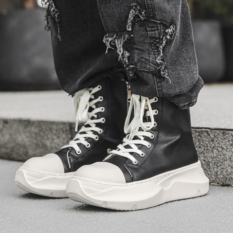 Уличная нескользящая и износостойкая рабочая обувь, модные и повседневные ботильоны на толстой подошве, высококачественные мужские замшевые ботинки для хайкинга