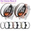 Tempered Glass Case For Coros Pace 2 Smart Watch Strap Bumper Shell Full Cover Screen Protector Accessories Pace2