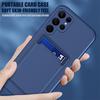 Candy Color Card Holder Soft Shockproof Phone Case Cover For Samsung Galaxy S25 Ultra S24 FE S23 Plus S22 S21 A56 A36 A16 A15 A55 A35 A54 A34 5G