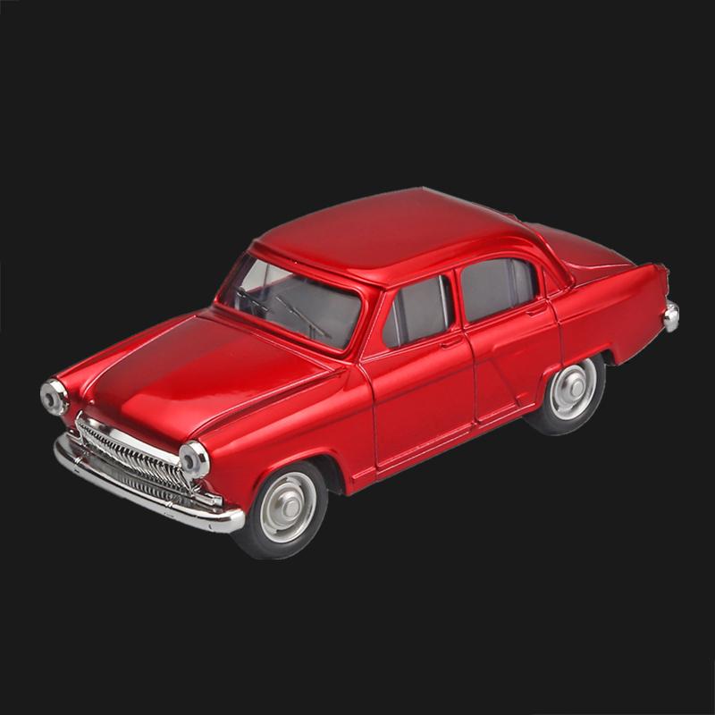 1/43 Волга ГАЗ-21 Металлическая модель автомобиля Литье под давлением Металлическая игрушка Классические транспортные средства Модель автомобиля Симуляция Миниатюрный масштаб Коллекция Подарки для детей