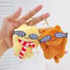 With Fish Eyes Finely Sewn Cat Keychain Cartoon Anime Fish Cat Pendant  Female
