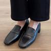 Fashion Square Toe Mid Heel Shoes 2025 Fashion Casual Loafers Office Dress Up Women Pumps Comfortable Soft Single Shoes Zapatos De Mujer