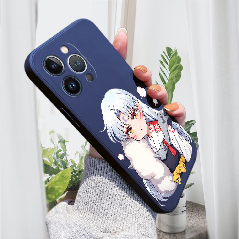 Популярный аниме-чехол для iPhone 15 14 13 12 11 Samsung Galaxy A12 A52 S24 S23 Xiaomi POCO Redmi мягкий квадратный жидкий силиконовый чехол