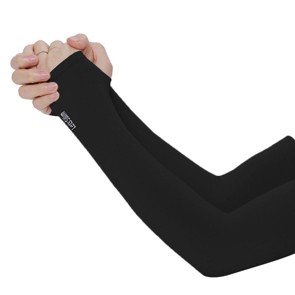 Exposed Thumb Running Sportswear Summer Cooling Arm Sleeves Sun Protection Arm Cover Outdoor Sport