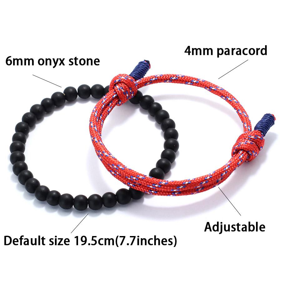 Noter Fashion 2Pcs Men Bracelet Set 2026 Handmade Sliding Adjustable Paracord Braslet Summer Jewelry Surfer Nautical Braclet