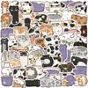 Cute Cat Cartoon Graffiti Stickers: Waterproof DIY Decorations for Notebooks & Suitcases