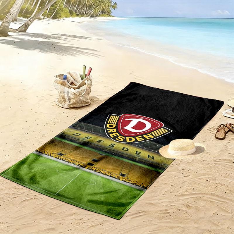 Dynamo Dresden Print Beach Towel, Large Soft Quick Dry Towel for Beach Camping Swimming