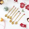 Fashion Xmas Gifts Christmas Tableware Coffee Spoon Stainless Steel Table Ornament