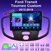 2 DIN Android Carplay Car Radio For Ford Transit Tourneo Custom 2015- 2018 Multimedia Player Head Unit Stereo GPS Navigation BT WIFI 4+64GB