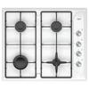 Газовая варочная панель белого цвета с 4 конфорками — природный газ