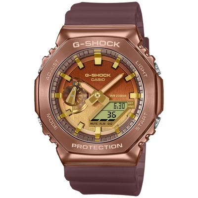 G-Shock мужские часы GM-2100CL-5AJF Classy Off-Road Series коричневые матовые скелетонированные металлические покрышки - подлинная японская модель