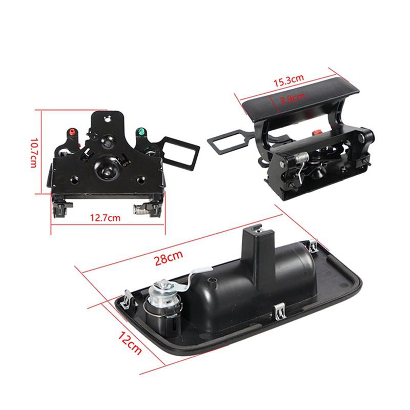 WO-Tailgate Handle Bezel Lock With Keys Accessories For Silverado And For GMC Sierra 2007-2014 22755305 17802393