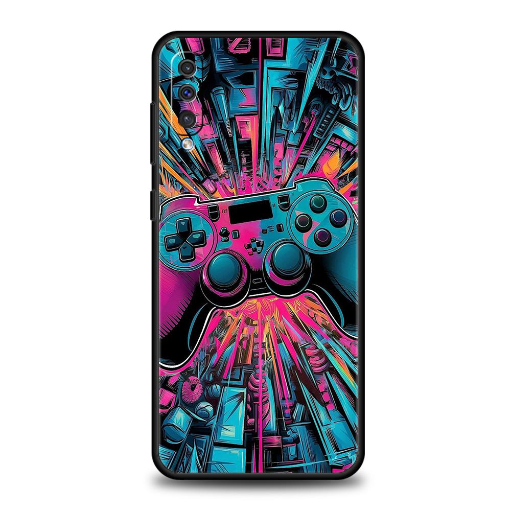 Чехол для телефона Samsung Galaxy A56 A36 A26 A06 A16 A24 A36 A54 A14 A42 A22 A20 A12 A10 5G Мягкий ТПУ Оболочка Технология Игровая Консоль