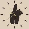 24 см креативные настенные часы в скандинавском стиле, бесшумные, не тикают, часы с декором из кошек для гостиной, спальни, кабинета, украшения на открытом воздухе