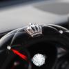 7 комплектов крышки руля автомобиля с инкрустацией бриллиантами, вышитой PU короной, накладки на руки, наплечные накладки, автомобильные аксессуары