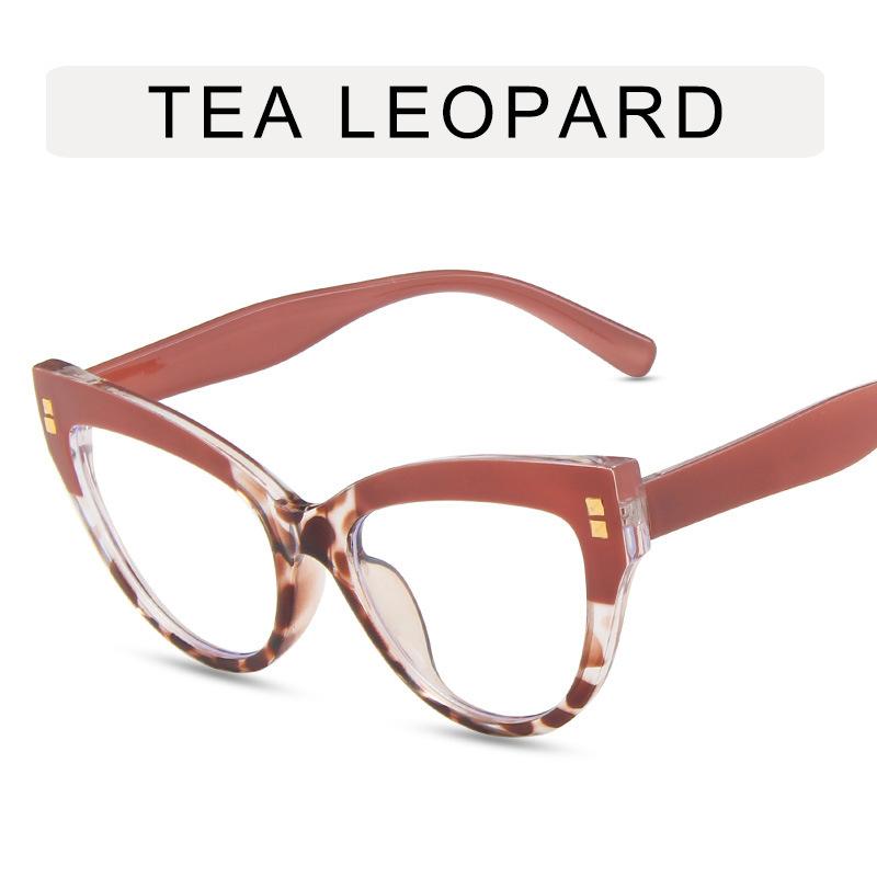 Оправа очков «кошачий глаз» Модные линзы с защитой от синего света Женские ультралегкие большие оправы INS Trend Eyewear Модные украшения