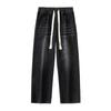 Retro Grinding White Jeans Men's Autumn High Street Loose Straight Laziness Style Floor Trousers