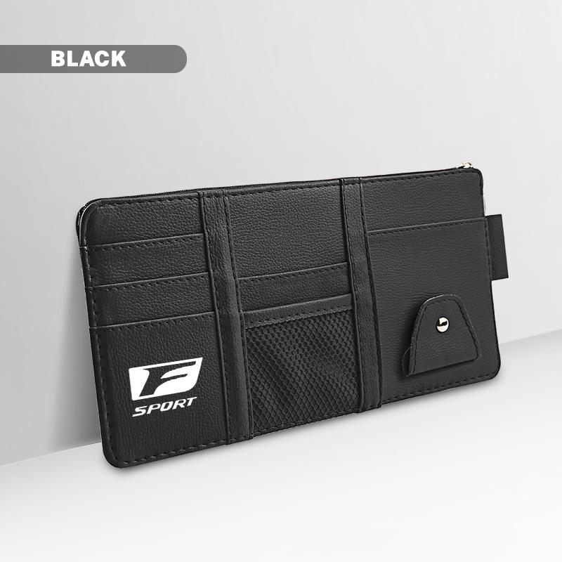 Car Sun Visor Storage Card Bag Glasses Clip Phone Holder For Lexus F SPORT ES UX 300e GS GX IS LS LX CT LC LBX NX RX 350h 450h AFG1