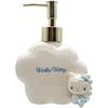 Sanrio Hello Soap Dispenser 8 X 8 X 15cm Hand Soap Bottle Sanitary Kitty Goods Miscellaneous Goods Blue "Angel Kitty" Approx. SAN4652-1