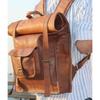Leather Goat Bag Rucksack Backpack Vintage Laptop Messenger Men Travel New