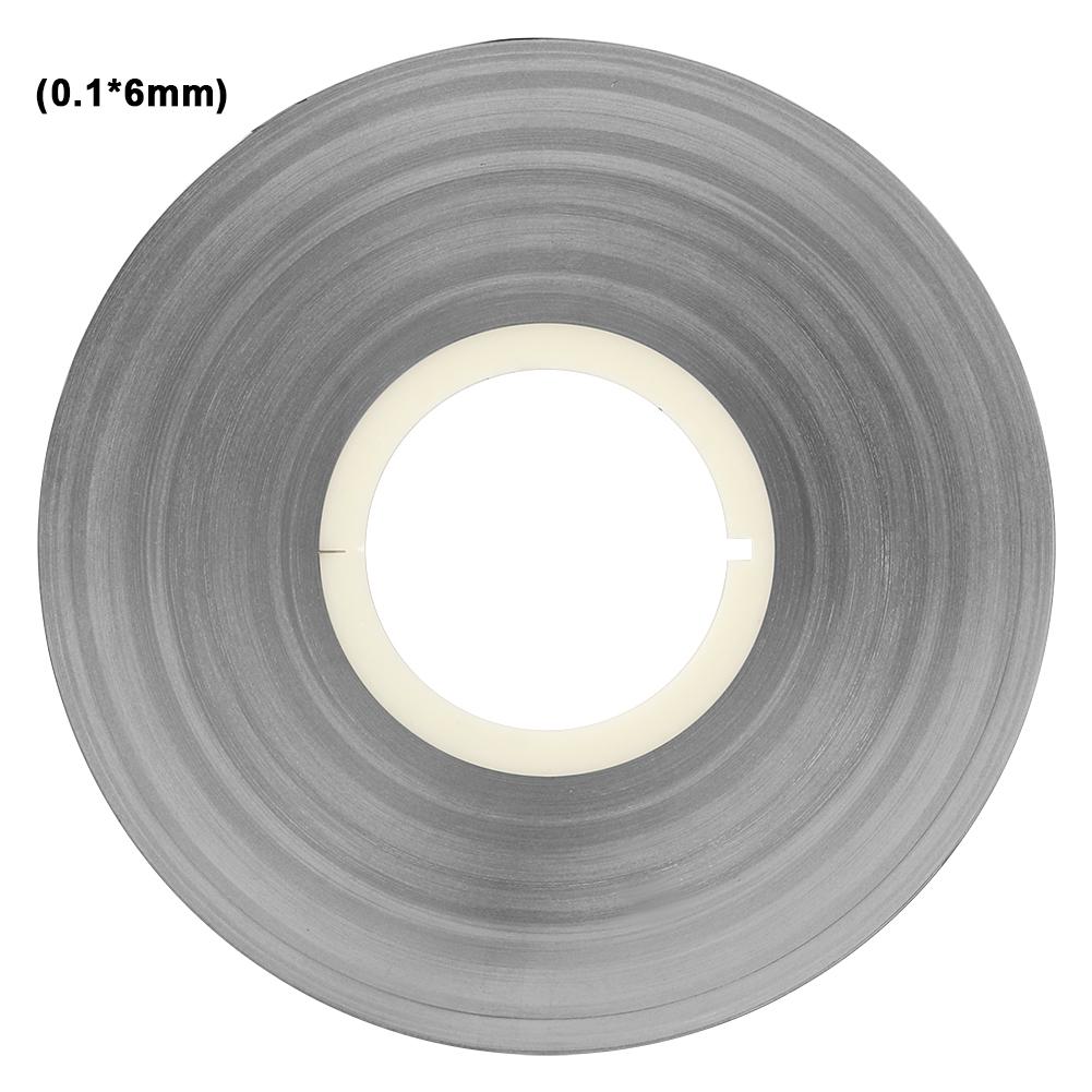 Лента-лента из никелевой стали толщиной 0,1 мм с никелевым покрытием для точечной сварки аккумуляторов, 1 кг (0.1 * 6мм)