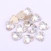 High Imitation K9 Fat Peach Hand Sewn Drill Diy Peach Heart Clothing Rhinestone Glass Crystal Accessories Jewelry Accessories