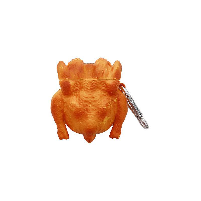 Креативный смешной защитный чехол для AirPods Pro в виде жареной курицы Apple 1-го 3-го поколений Bluetooth-гарнитуры мягкий чехол индивидуальность