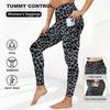 Sports Yoga Long Pants Fashionable Slim-fit Pocket Leopard-print Fitness Leggings High-waisted Butt-lifting Leggings