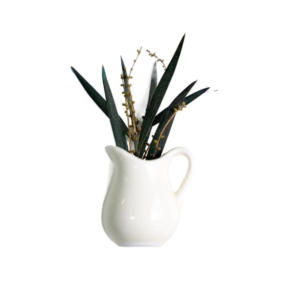 Ceramic Mini Plant Vase Excluding Plants Refrigerator Magnets Cute Vase Fridge Stickers  Gift