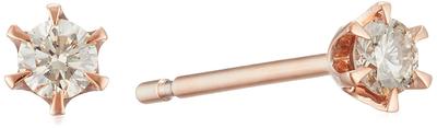 Серьги Yondo Diamond K10 розовое золото 151826153110 canal4℃ (Канал-Си) (PG)