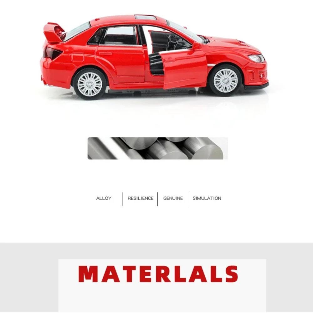1/36 Subaru WRX STI Стайлинг автомобиля Лицензированная литая модель автомобиля Игрушка Сплав Металл Высокая симуляция для Коллекции Подарки F44