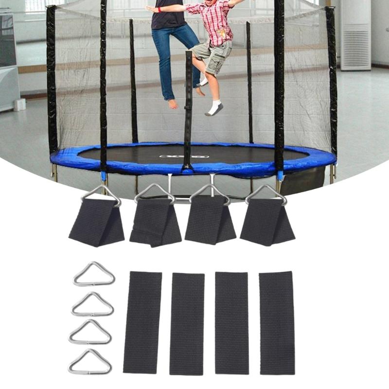 30pcs Practical Trampoline Triangle Repair Rings Galvanized Steel Clip for Kids Jump Bed Stability and Long Time Use