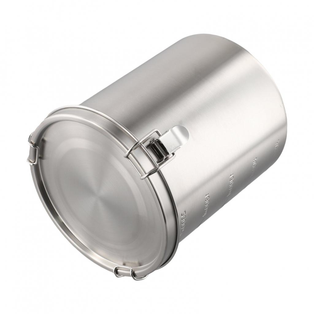 Stainless Steel Storage Canister with Airtight Design for Kitchen Use