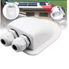 5X Double Wire Entry Gland Box Solar Panel Roof Wire Entry Gland Box Cable Motorhome Double Hole RV Yacht-A99D