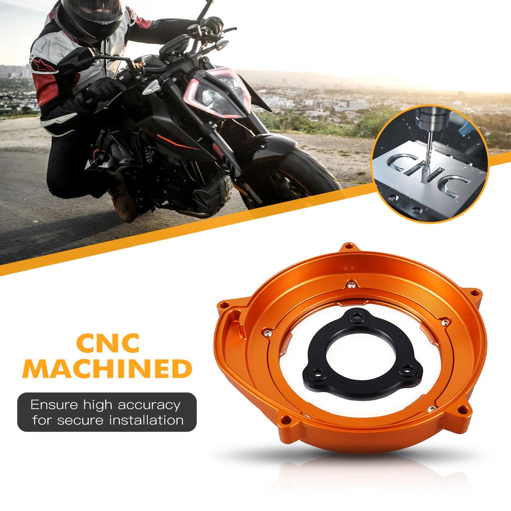 For 2017-2024 KTM 1290 Super Adventure R S T 1290 SAR SAS SAT Transparent Engine Clutch Cover for KTM 1290 Duke R/GT/EVO 2014-24