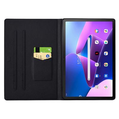 Для Lenovo Tab M10 Plus (3-е поколение) Чехол-книжка из искусственной кожи с принтом и держателем для карт