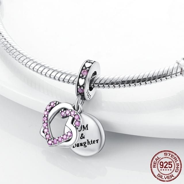 День матери Любовь Шарм Семейное дерево Мама Подвеска Шармы Бусины Подходит Оригинальный Браслет Для Женщин Мать Ювелирные Изделия Подарок