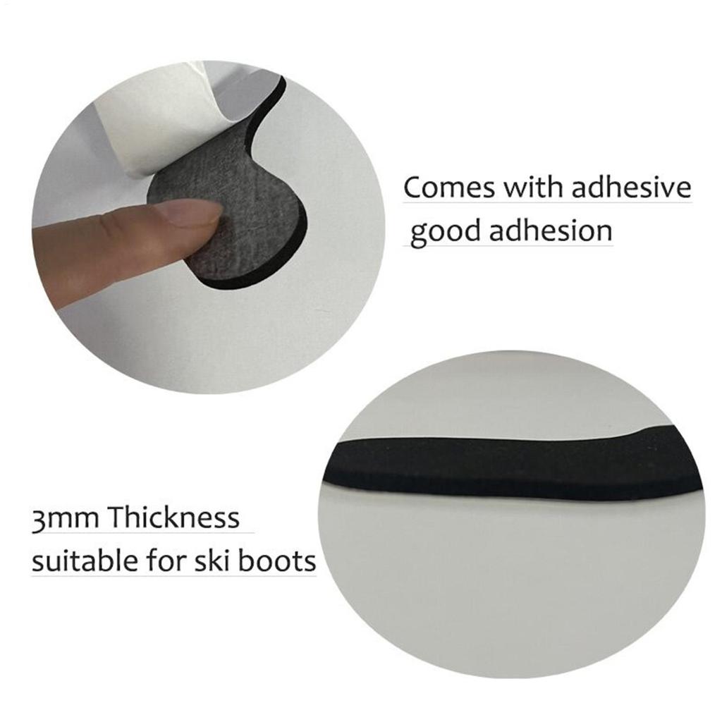 6 Pairs Ski Boot Inserts Self-Adhesive Ski Boots Ankle Protector Ski Boot Inserts Protector Ski And Snowboard Boot Accessories