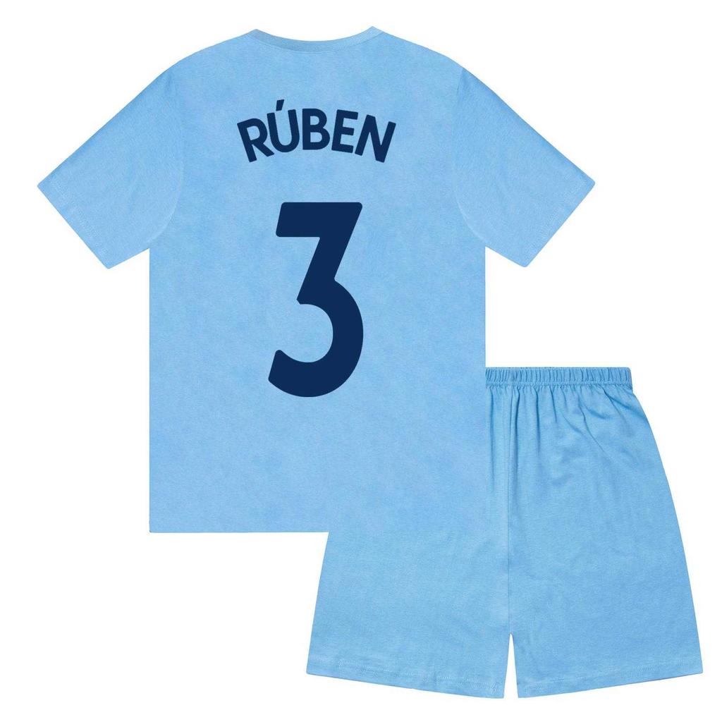 Manchester City FC Boys Ruben 3 Sublimated Short Pyjama Set