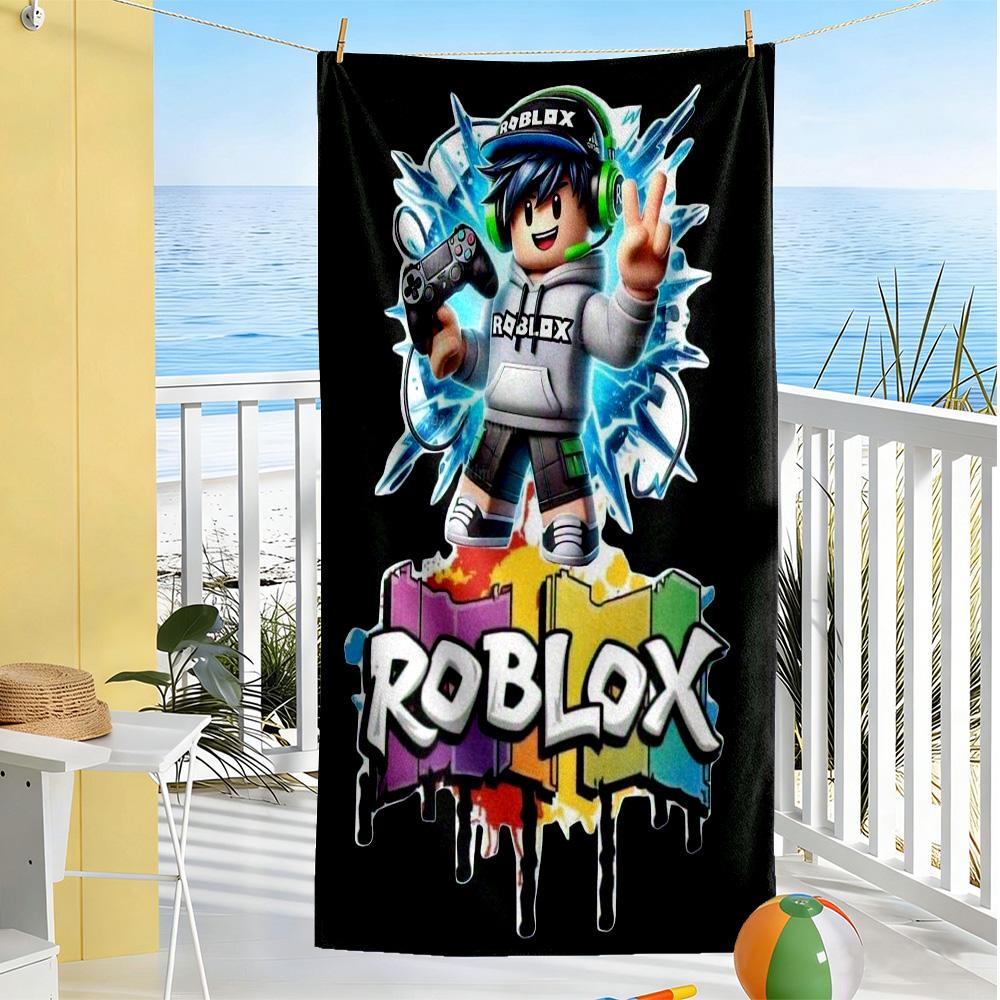 Roblox Beach Towel Super Soft Absorbent Comfortable Lightweight Suitable for Sports, Travel, Swimming, Yoga, Bathroom, Beach, And Pool