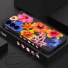 Реалистичный чехол для телефона с цветком лилии для Samsung Galaxy A56 A17 A26 A16 A36 A55 A54 A53 A15 S24 S25 FE S25 S22 S23 Ultra Plus со шнурком, мягкая обложка