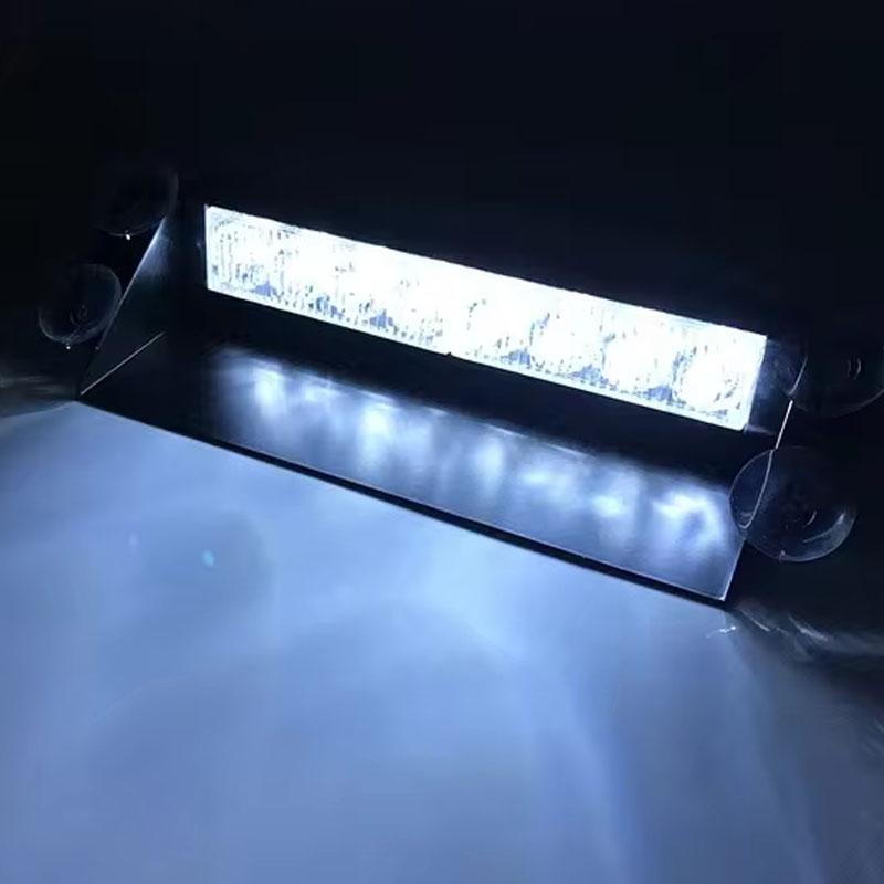 Универсальный 8-светодиодный стробоскоп для автомобиля, ДХО, дневной ходовой огонь, мигающий аварийный свет, красный и синий, сигнальная лампа на лобовое стекло автомобиля