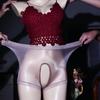 Женские прозрачные кружевные шелковистые трусики с открытым/закрытым шаговым швом, дышащие, быстросохнущие, без ластовицы, глянцевые