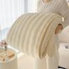 Однотонное шелковистое одеяло из молочного бархата размера Queen, весенне-осеннее двустороннее плюшевое одеяло, гладкое мягкое покрывало для дивана-кровати