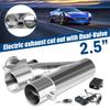3" 2.5'' Double Valve Car Electric Exhaust Cut Out Valve Exhaust Pipe Muffler Kit with Wireless Remote Control