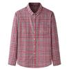Men 'S Casual Loose All -Match Plaid Long -Sleeved Shirt Men