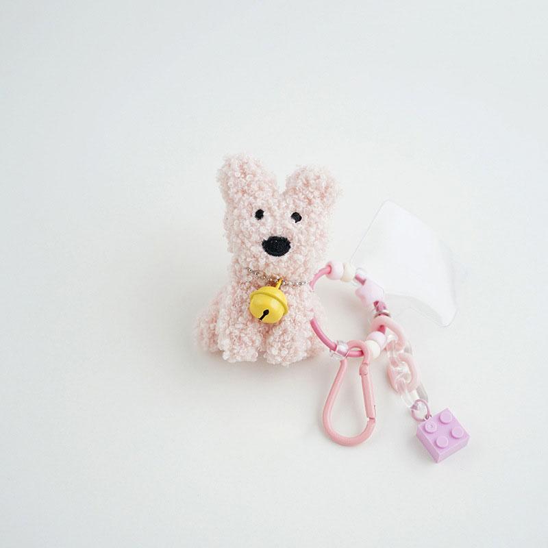 Брелок-подвеска в виде плюшевого щенка, подвеска для сотового телефона, сумка, подвесное украшение, симпатичная мини-плюшевая собака, брелок для автомобиля