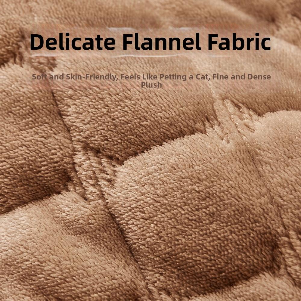 Non-Slip Flannel Pet Sleeping Mat Thicken Cat Sleeping Nest Dog Kennel Pad for Kitten Puppy